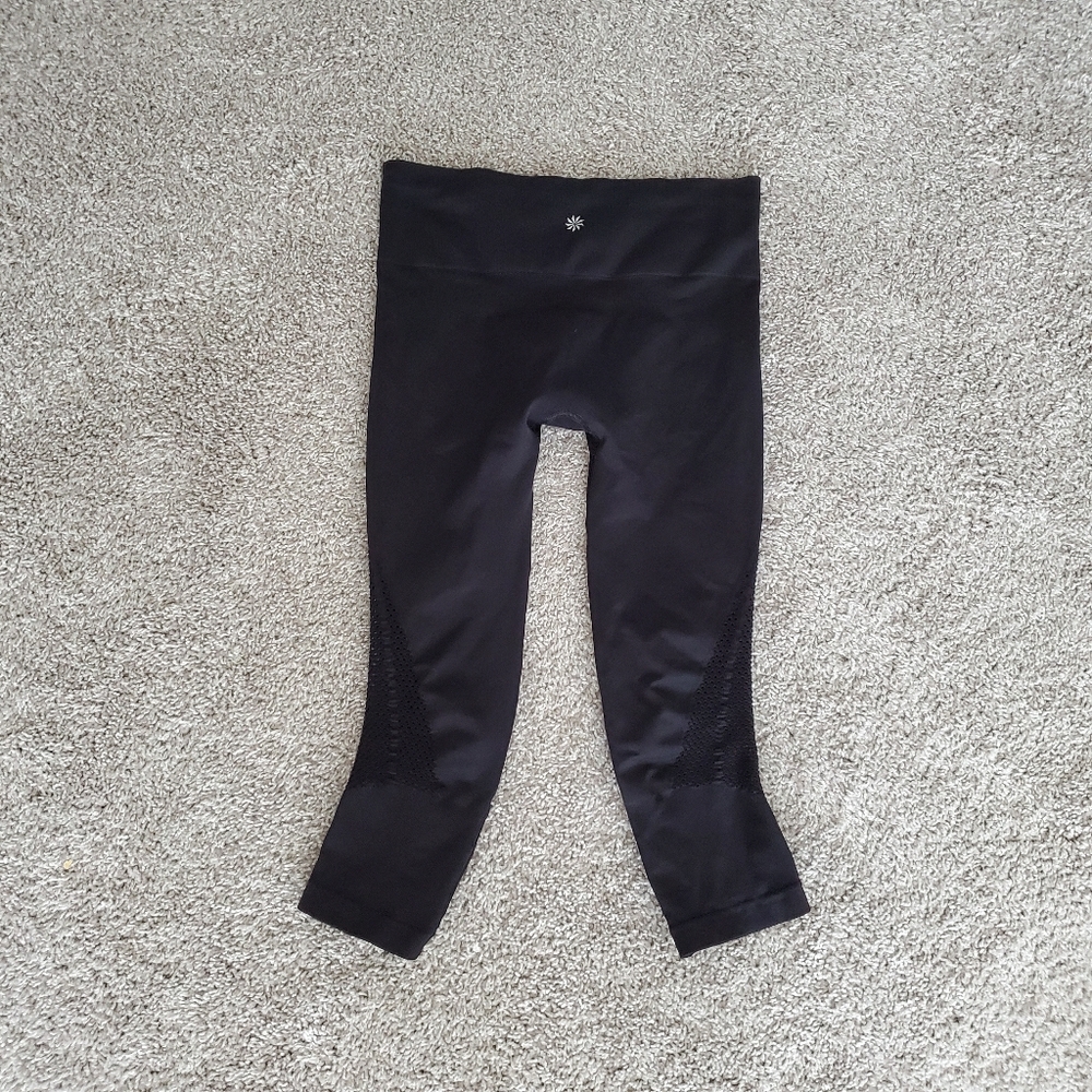 Athleta Breakthrough Laser Cut Capri Leggings - Picture 3 of 7